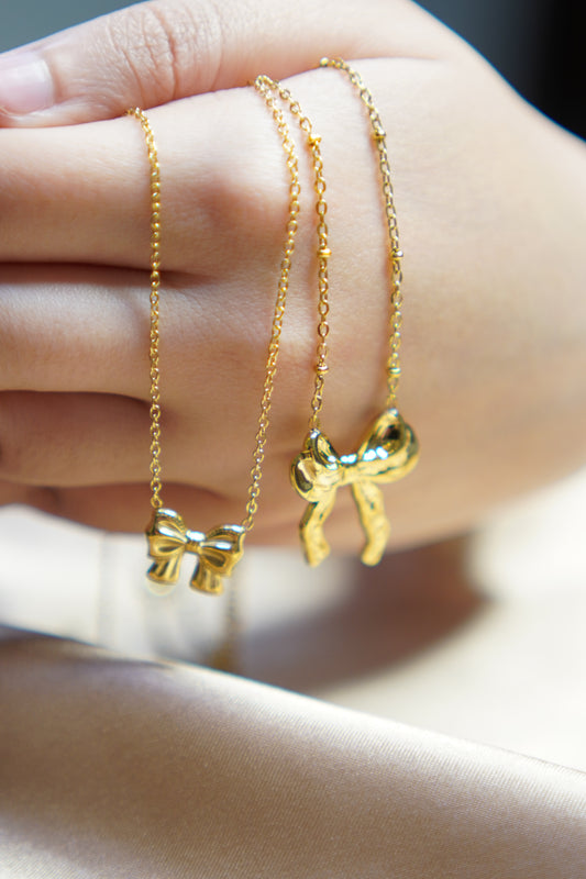 Golden Bow Neckpiece