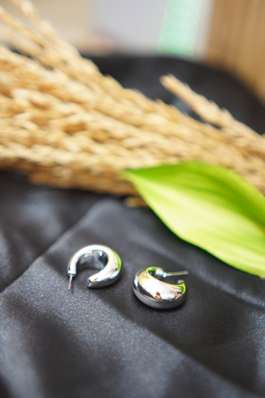 Chippan Silver hoops Earrings